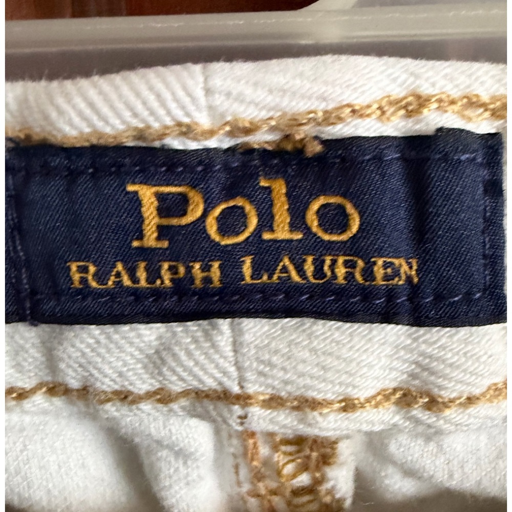 Ralph Lauren Polo Kids UNISEX Boyfriend White Denim Jeans.
